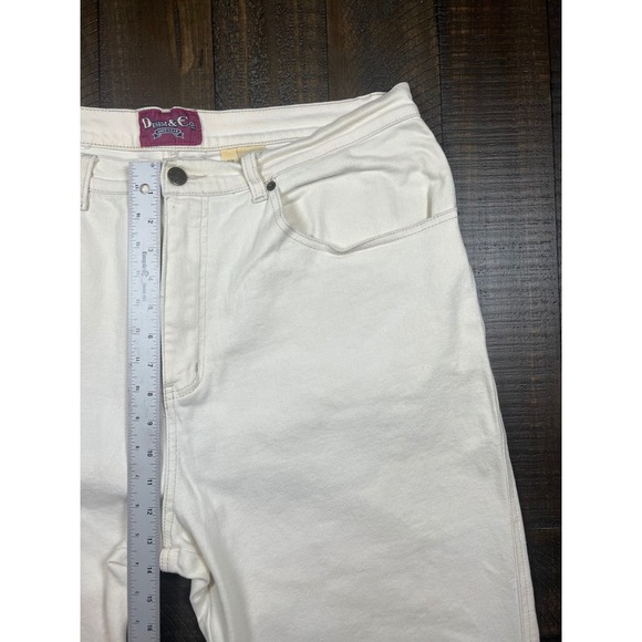 Denim and Co Women's Off White High Rise Skinny Jeans, Size 20 - Picture 4 of 6